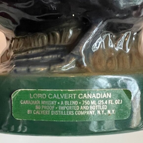 VINTAGE Lord Calvert Canadian Liquor “Eider Duck” Limited Edition DECANTER 1980 - Picture 3 of 9